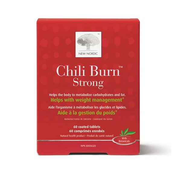New Nordic Chili Burn Strong - 60 comprimés Bruleur de gras éprouvé