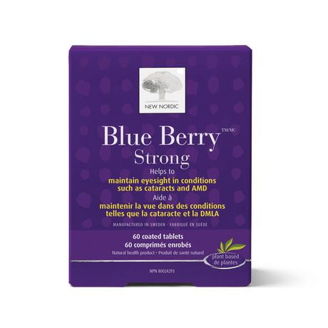 New Nordic Blue Berry Strong - 60 comprimés Aide à maintenir une vue saine