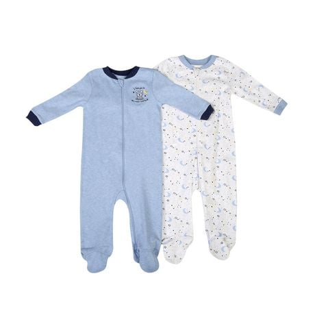 George baby Boys' Cotton Sleepers, 2-Pack | Walmart Canada