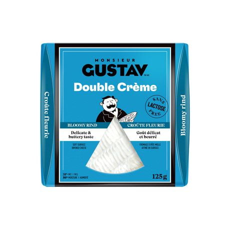 Fromage Double crème Croute fleurie Monsieur Gustav 125g