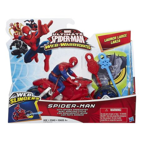 Marvel Ultimate Spider-Man Web Warriors Spider-Man Figure with Spider ...