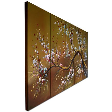 Design Art Large Modern Brown Tree Oil Painting Canvas Art | Walmart Canada