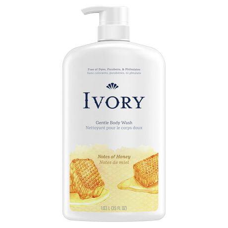 Ivory Mild & Gentle Body Wash, Milk & Honey Scent, 1035ML