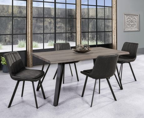 Topline Home Furnishings 5pc Grey Dining Set | Walmart Canada