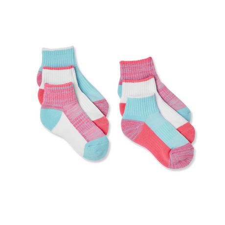 Athletic Works Girls' 6-Pack Anklet Socks | Walmart Canada