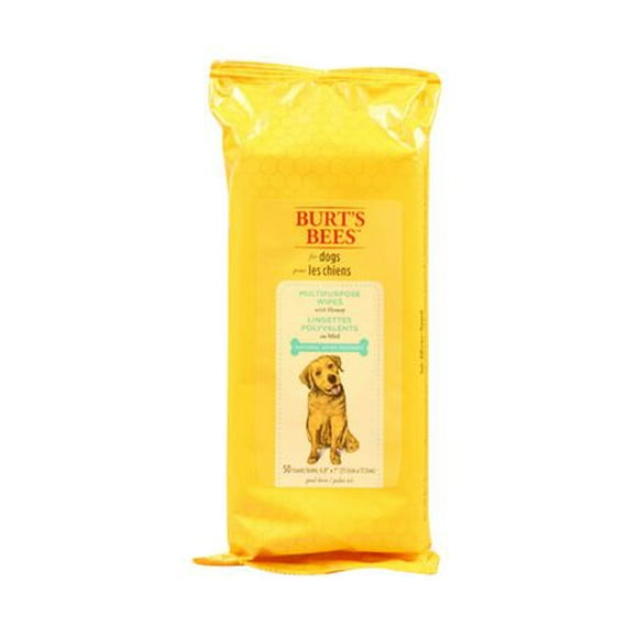 Burt's Bees Natural Pet Care Multipurpose Dog Wipes with Honey, 50 counts