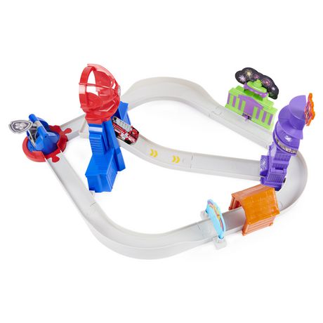 paw patrol movie true metal total city rescue track set