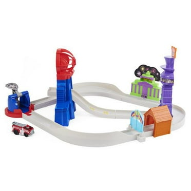 PAW Patrol, True Metal Total City Rescue Movie Track Set with Exclusive Marshall Vehicle, 1:55 Scale, Kids Toys for Ages 3 and up