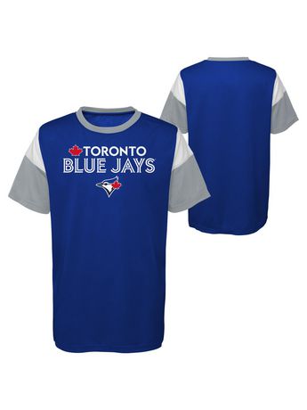 Men's Stitches Royal Toronto Blue Jays Button-Down Raglan Replica Jersey