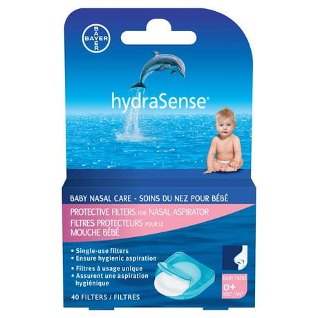 hydraSense Protective Filters for Nasal Aspirator, 40 Filters