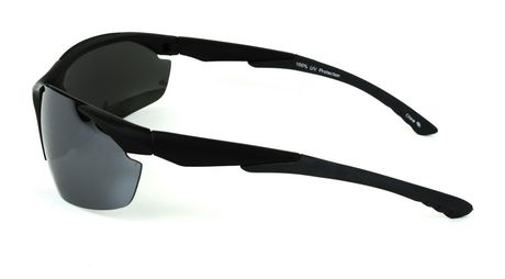 Athletic Works Polarized Black Sport Wrap Sunglasses | Walmart Canada