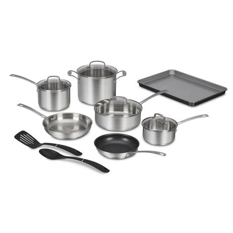 13 piece Advantage Pro Stainless Steel Cookware Set, 13 Pc Cookware set
