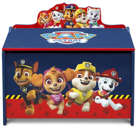 PAW Patrol Deluxe Details about   Toy Box by Delta Children Nick Jr 