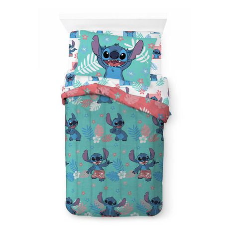 Disney Lilo & Stitch 4 Piece Twin Bed Set + Bonus Bag