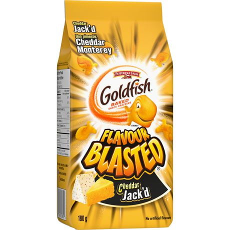 Goldfish Cheddar Jack’d Crackers, Flavour Blasted | Walmart Canada