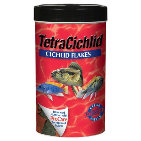 Tetra Cichlid Flakes Fish Food with Clear Water Formula, 45 g