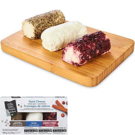 Your Fresh Market Goat Cheese Variety Pack, 3 x 113 g cheeses, 339 g
