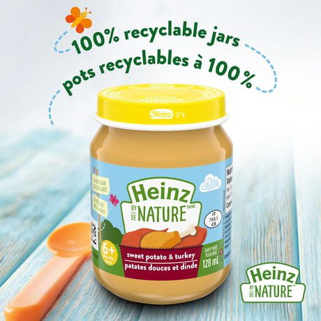 Aliments Pour Bebes Heinz De Nature Patates Douces Et Dinde En Puree Walmart Canada