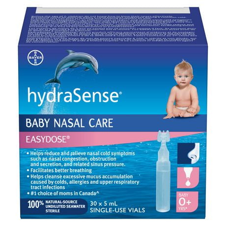 Soins nasaux pour bébés Easy Dose de hydraSense 30 x 5 ml