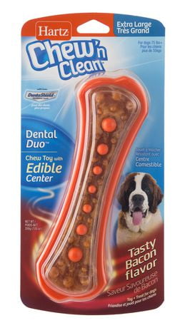 UPC 032700155780 product image for Hartz Chew 'N Clean Extra Large Dental Duo Dog Toy Green, Orange Or Red 1 | upcitemdb.com