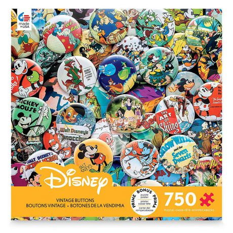 Ceaco Disney 750-Piece Puzzle Vintage Buttons