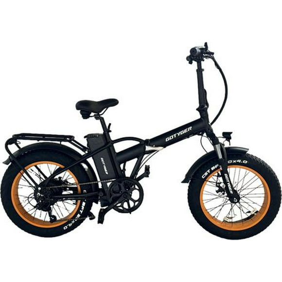 GoTyger 500W 20 in. 4.0 Fat Tire Foldable eBike