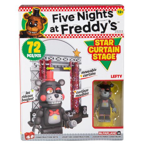 Five Nights at Freddys Star Curtain Stage 72 PC Lefty McFarlane Toys Hot for sale online 