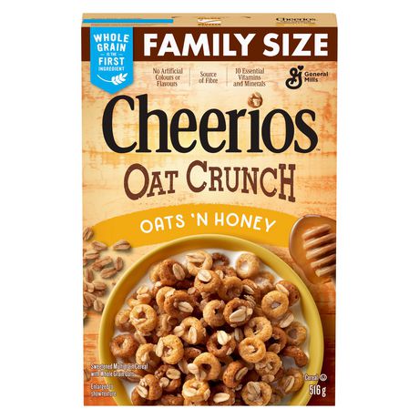 Cheerios Oat Crunch Oats N Honey Cereal Walmart Canada