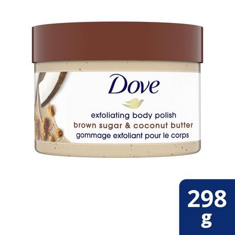 Exfoliant pour le corps Dove Brown Sugar & Coconut Butter 298 g Exfoliant pour le corps