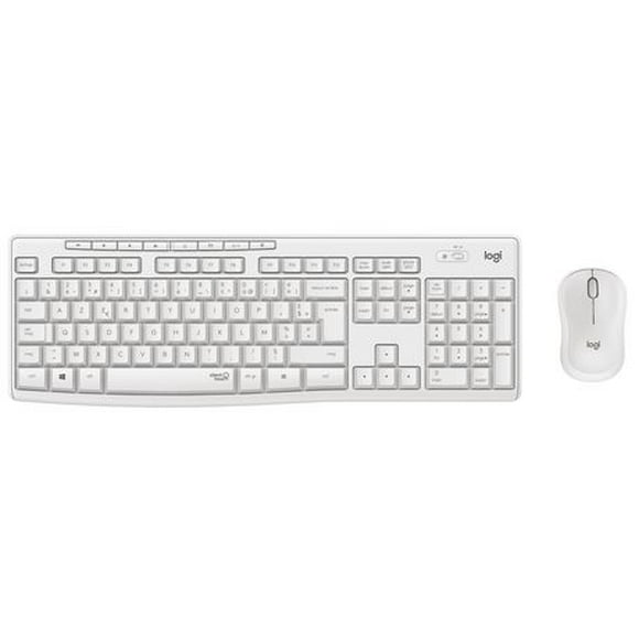Ensemble sliencieux clavier et souris sans fil Logitech MK295 - Blanc