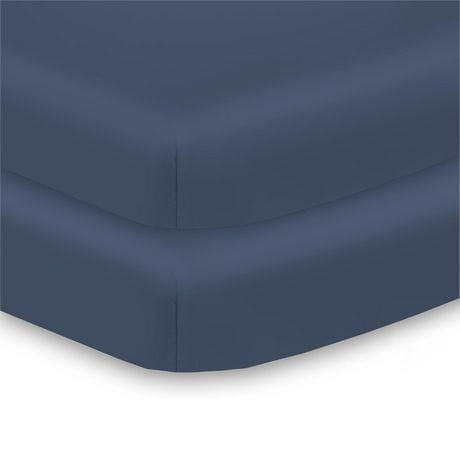 BreathableBaby Drap-housse tout-en-un et housse imperméable, pour mini-matelas pour berceau de 38 po x 24 po/97 x 61 cm (paquet de 2)
