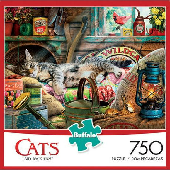 Buffalo Games Cats Le puzzle Laid-Back Tom en 750 pièces