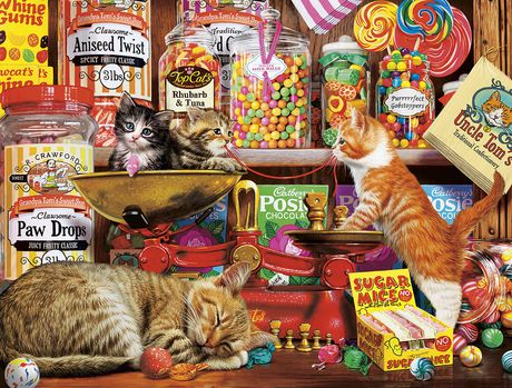 jigsaw puzzle cats sweet kittens games piece buffalo puzzles cat missing pieces steve read ru library cocoaho