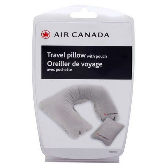 Air Canada Travel Pillow with Pouch, Travel Pillow