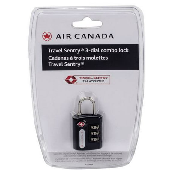 Cadenas à trois molettes Travel Sentry de Air Canada