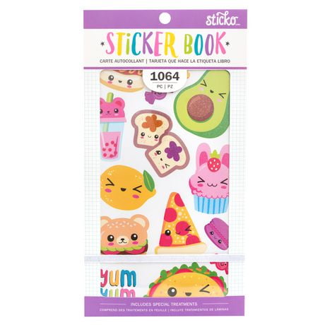 Sticko Sticker Book Food Icons, Sticko Sticker Book