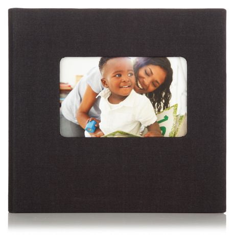 Pinnacle Frames And Accents Linen 2UP Black Photo Album | Walmart Canada