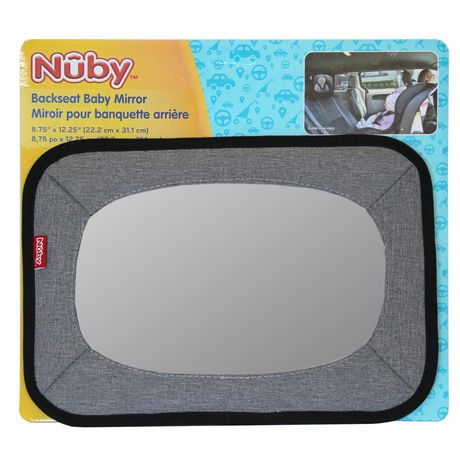 LED Light Backseat Baby Car Mirror with Remote – Nuby