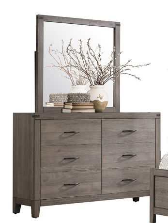 Topline Home Furnishings Grey Weathered Wood Dresser Walmart Canada