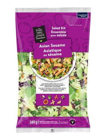 Your Fresh Market Asian Sesame Salad Kit 349 G Walmart Ca   6000206787176 