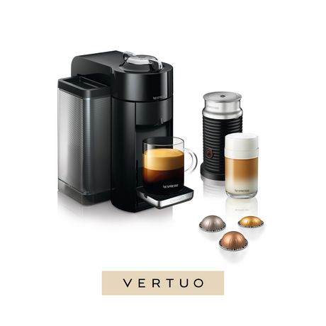 Machine à café et espresso Vertuo de Nespresso par De'Longhi avec mousseur à lait Aeroccino