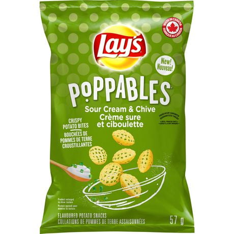 Lay's Poppables Sour Cream & Chive Flavoured Potato Snacks | Walmart Canada