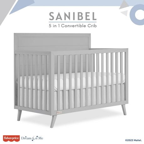 Fisher-Price by Dream On Me Sanibel 5-in-1 Convertible Crib