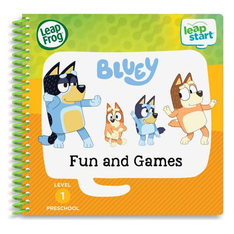 LeapFrog LeapStart® Preschool (Level 1) Bluey Fun and Games Activity Book - Version anglaise 2-5 Ans