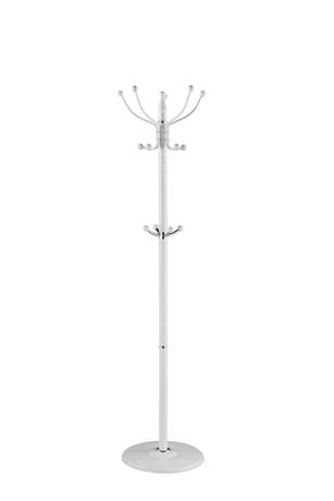 16 Hook Free Standing Coat Rack with Sandstone Base, White - Walmart.ca