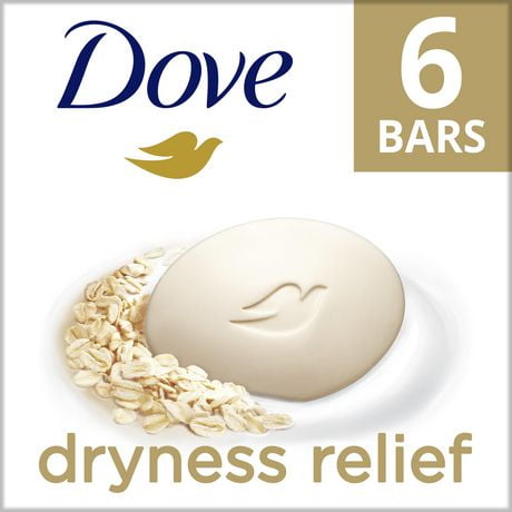 Dove Oatmeal and Rice Milk Scent Dryness Relief Beauty Bar, 6x106g Beauty Bar