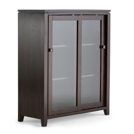 Essex Solid Wood 36 Inch Wide Contemporary Medium Storage Cabinet