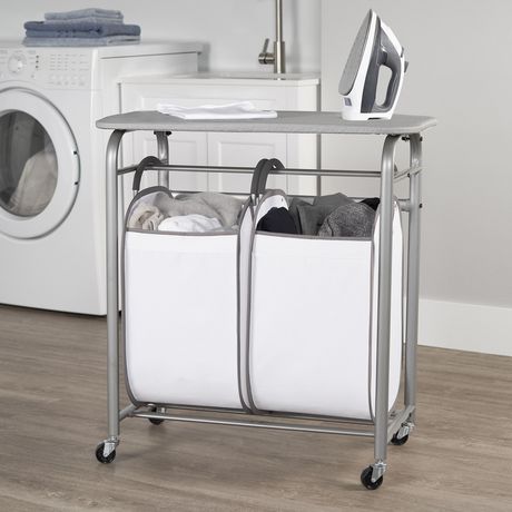 neatfreak! Easy Access Double Laundry Sorter with Folding Table ...