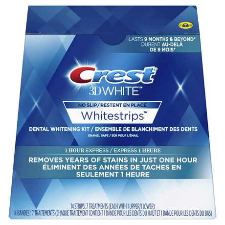 Crest 3D White Whitestrips 1 Hour Express | Walmart Canada