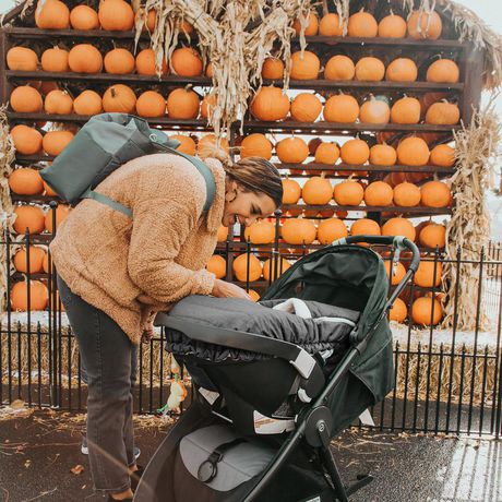 jj cole car seat cover heather grey